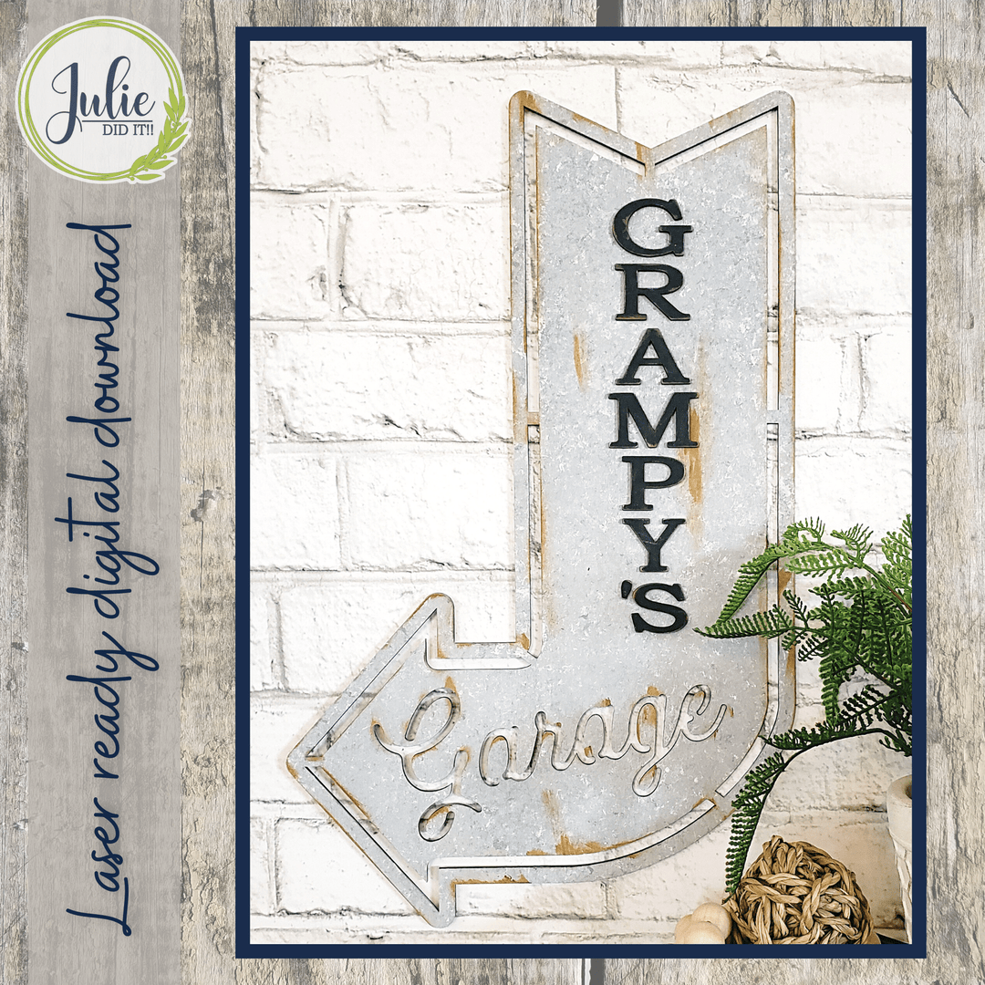 Julie Did It Studios Arrow Father's Day Sign - March 2022 Design Subscription