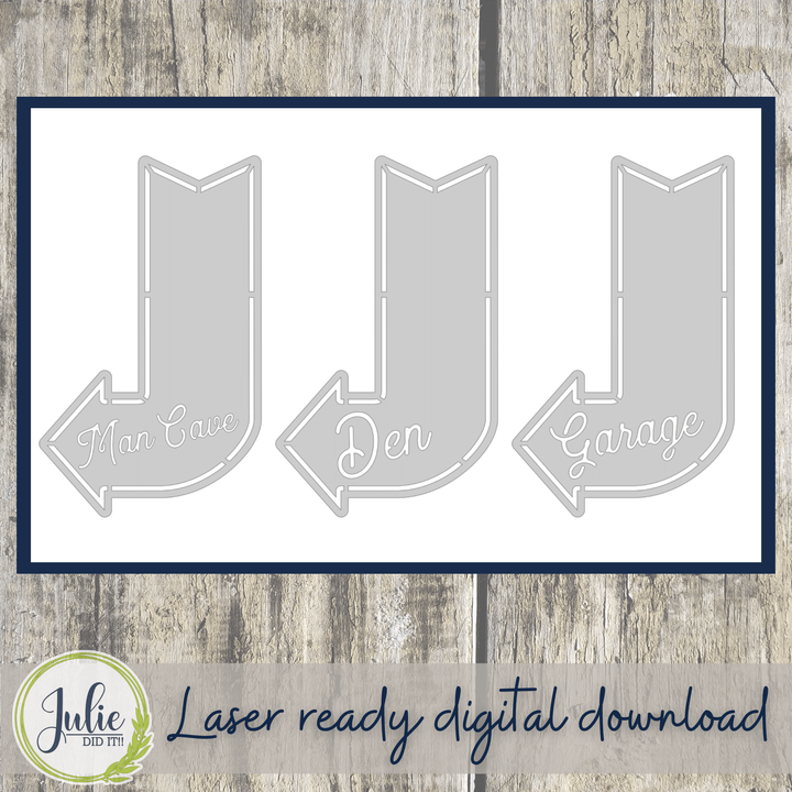 Julie Did It Studios Arrow Father's Day Sign - March 2022 Design Subscription