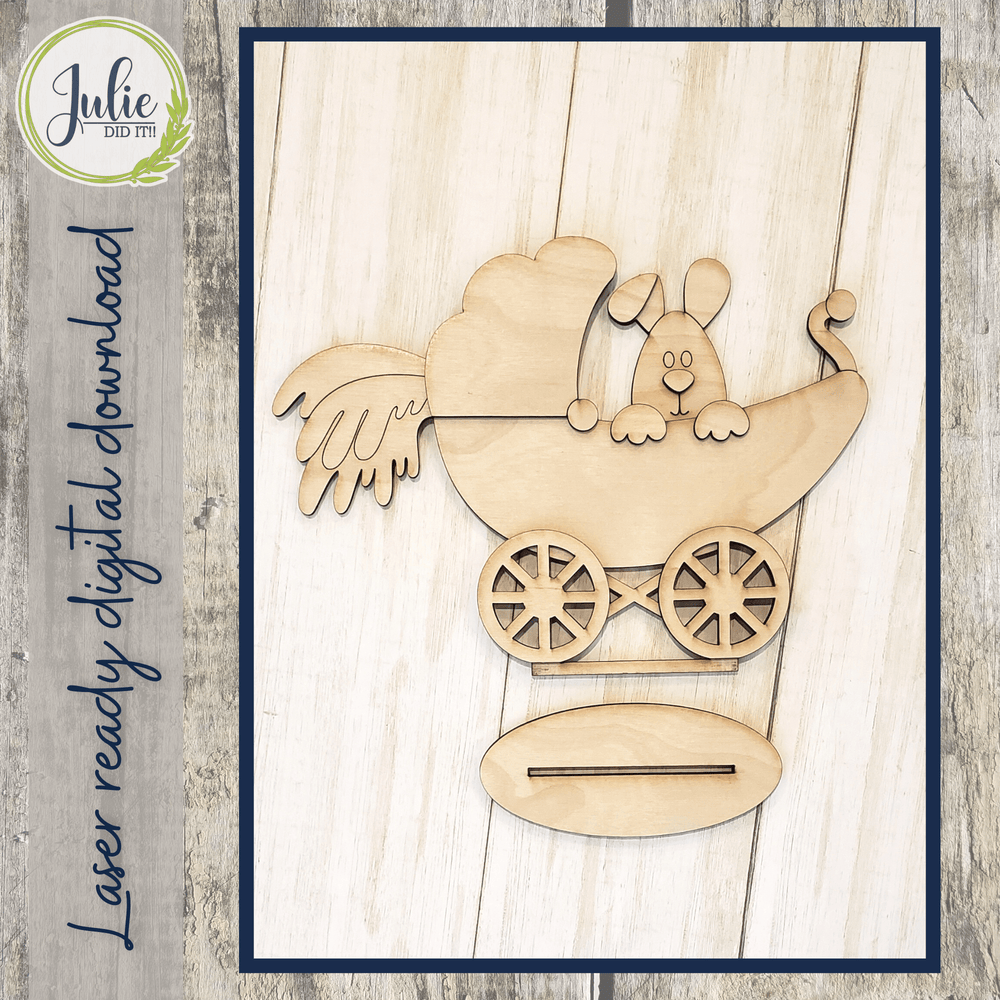 Julie Did It Studios Baby Bunny Shelf Sitter