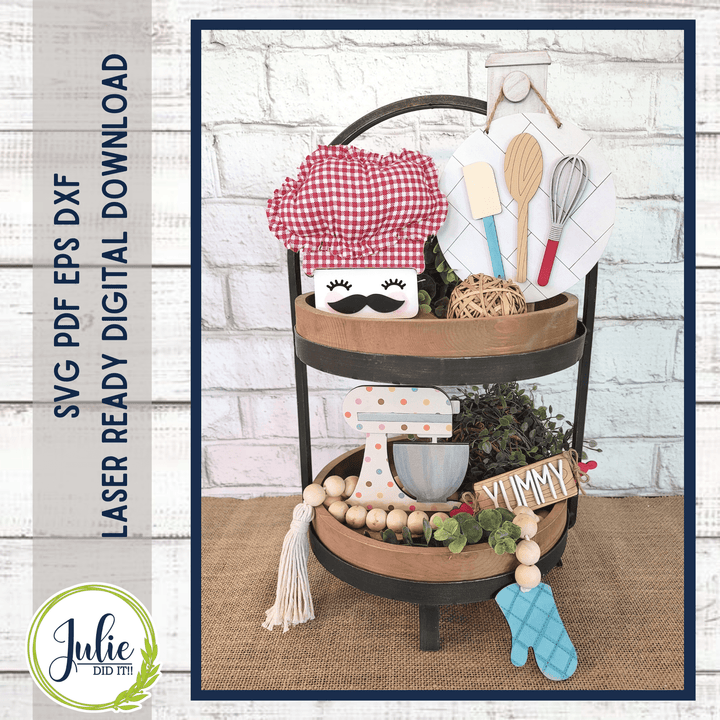 Julie Did It Studios Baking Tiered Tray - October 2022 Design Studio