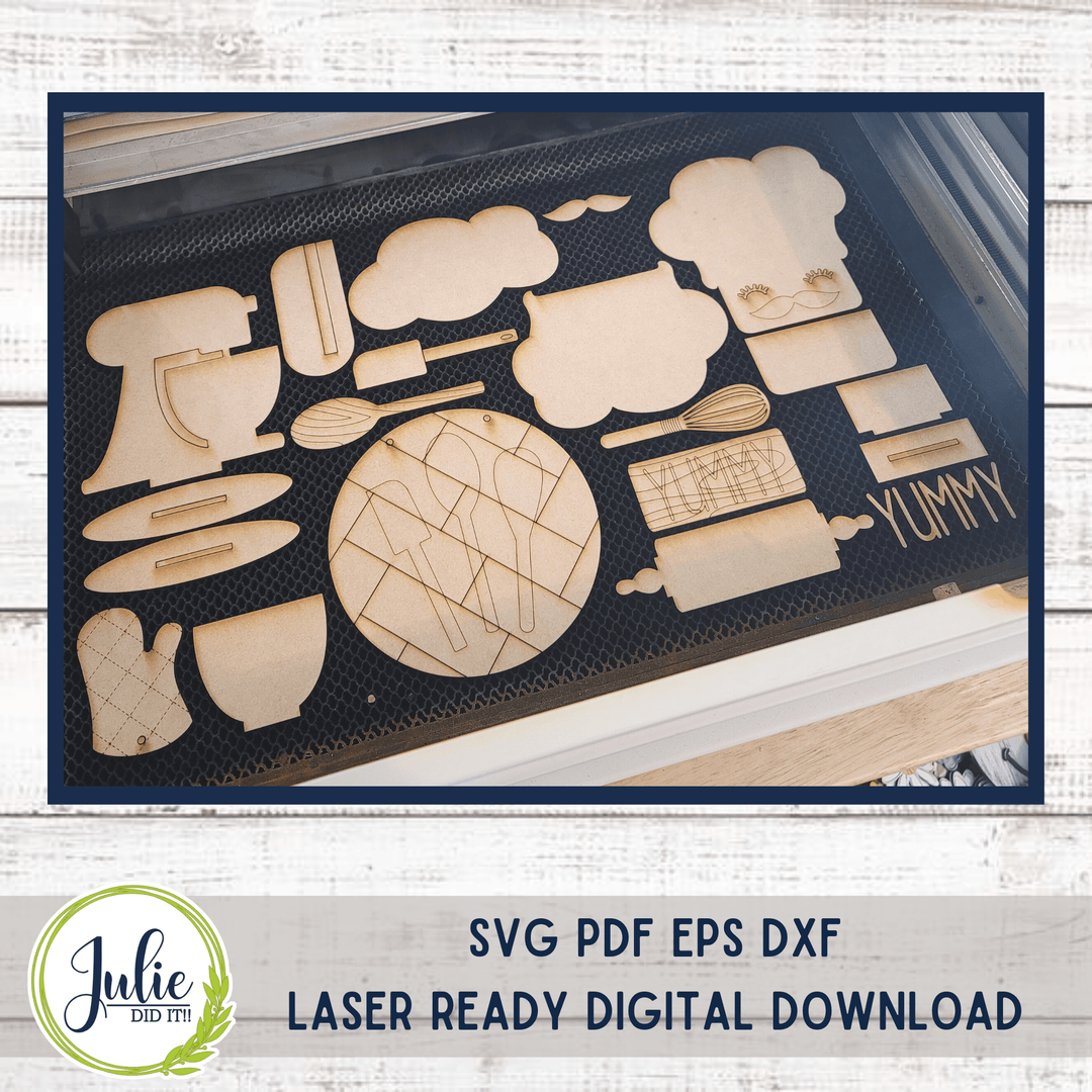 Julie Did It Studios Baking Tiered Tray - October 2022 Design Studio
