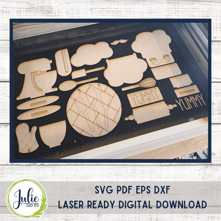 Julie Did It Studios Baking Tiered Tray - October 2022 Design Studio