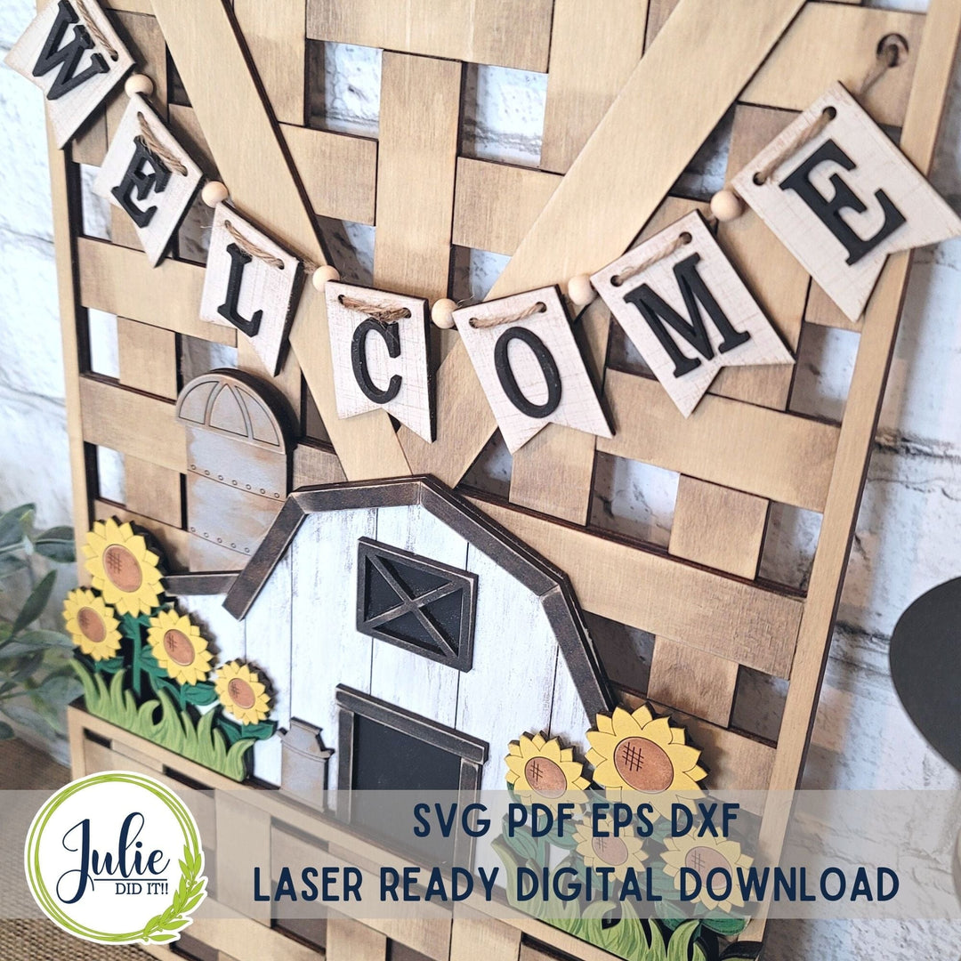 Julie Did It Studios Barn Sunflower Insert - April 2023 Design Studio