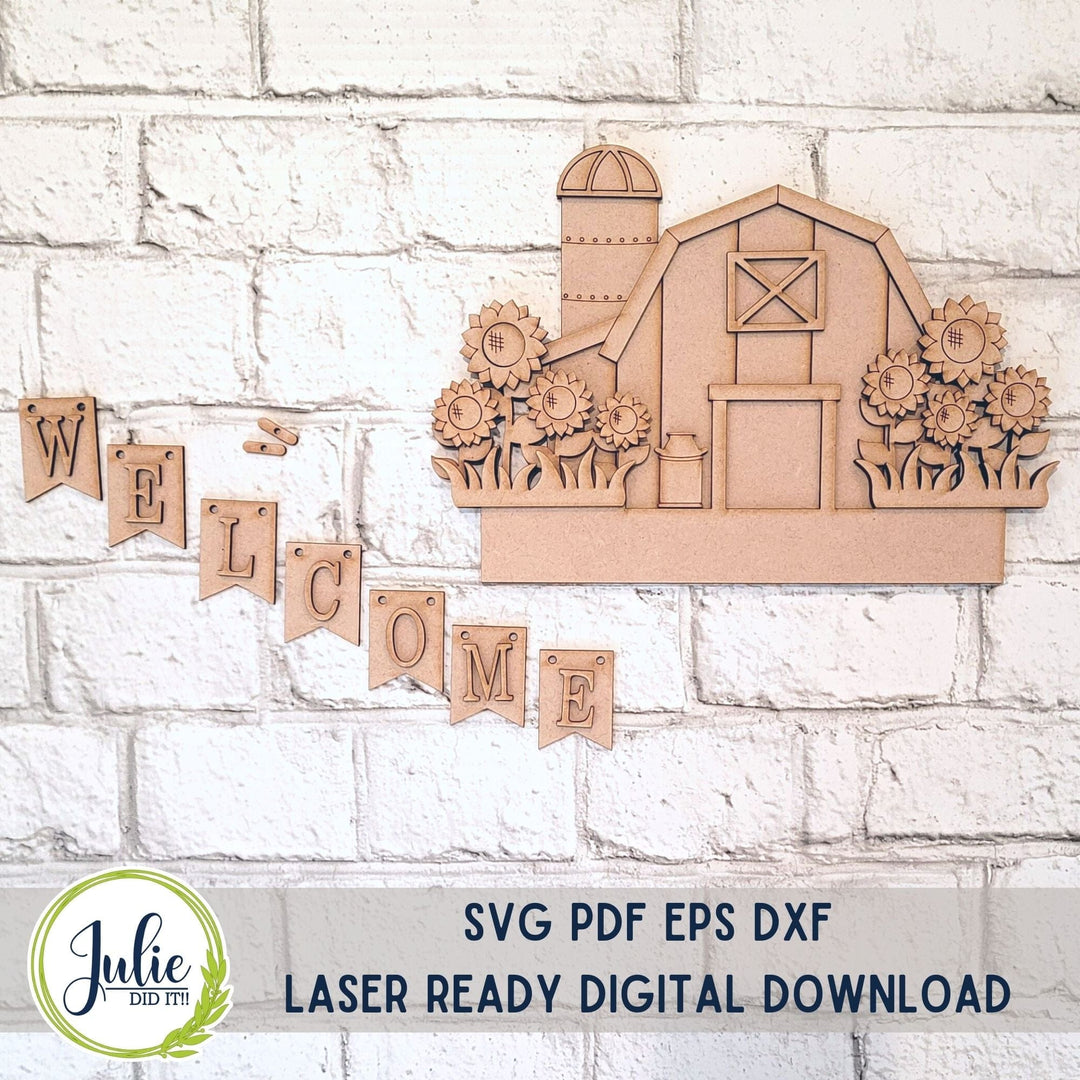 Julie Did It Studios Barn Sunflower Insert - April 2023 Design Studio