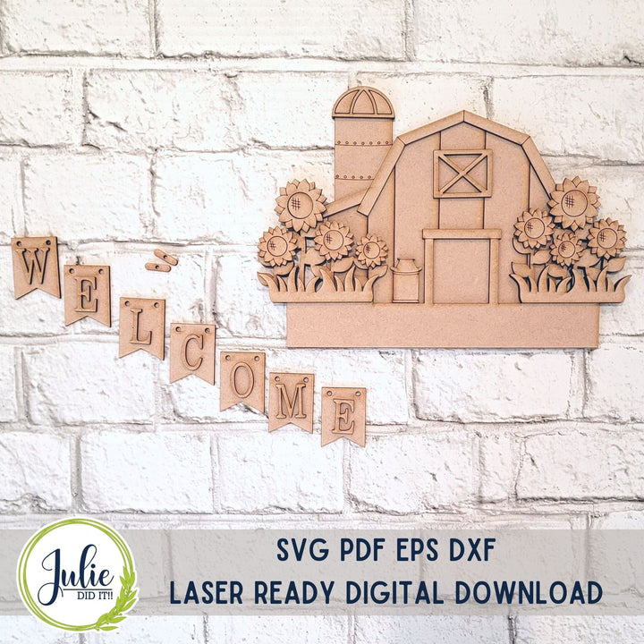 Julie Did It Studios Barn Sunflower Insert - April 2023 Design Studio