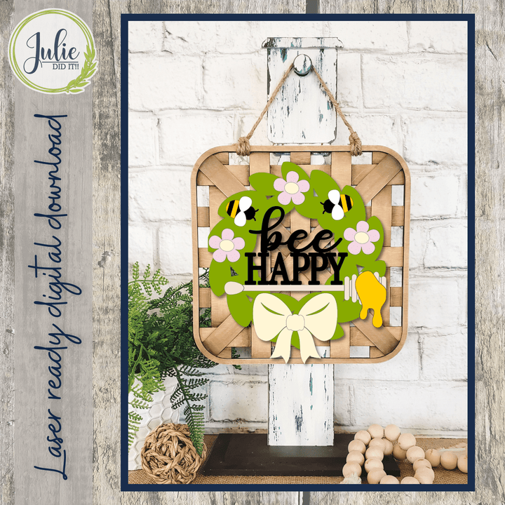 Julie Did It Studios Bee Happy Wreath