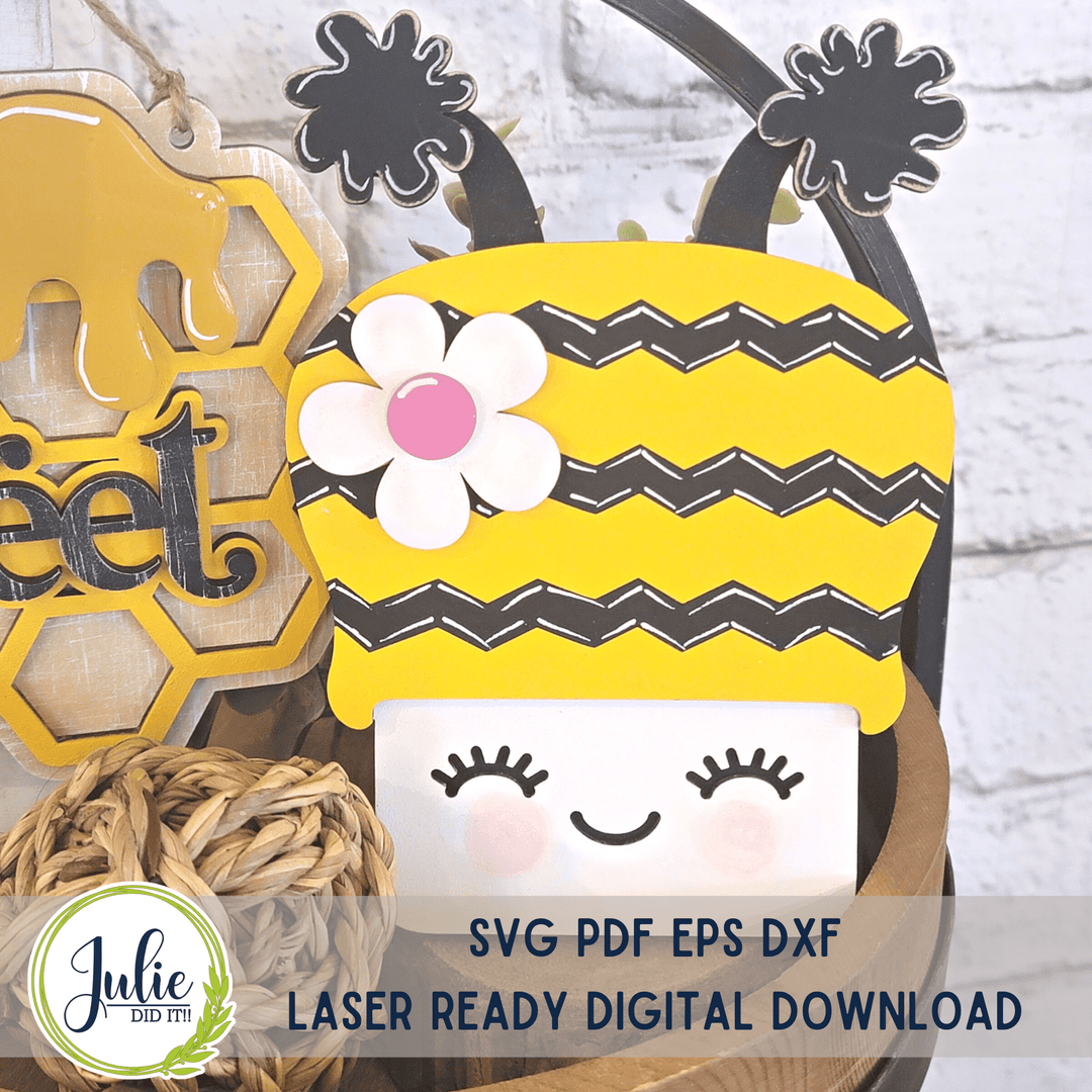 Julie Did It Studios Bee Tiered Tray - January 2023 Design Studio