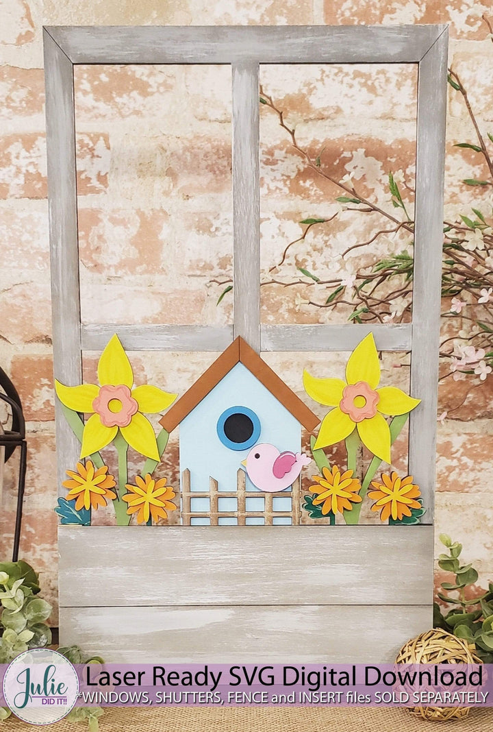 Julie Did It Studios Birdhouse Window Box Insert