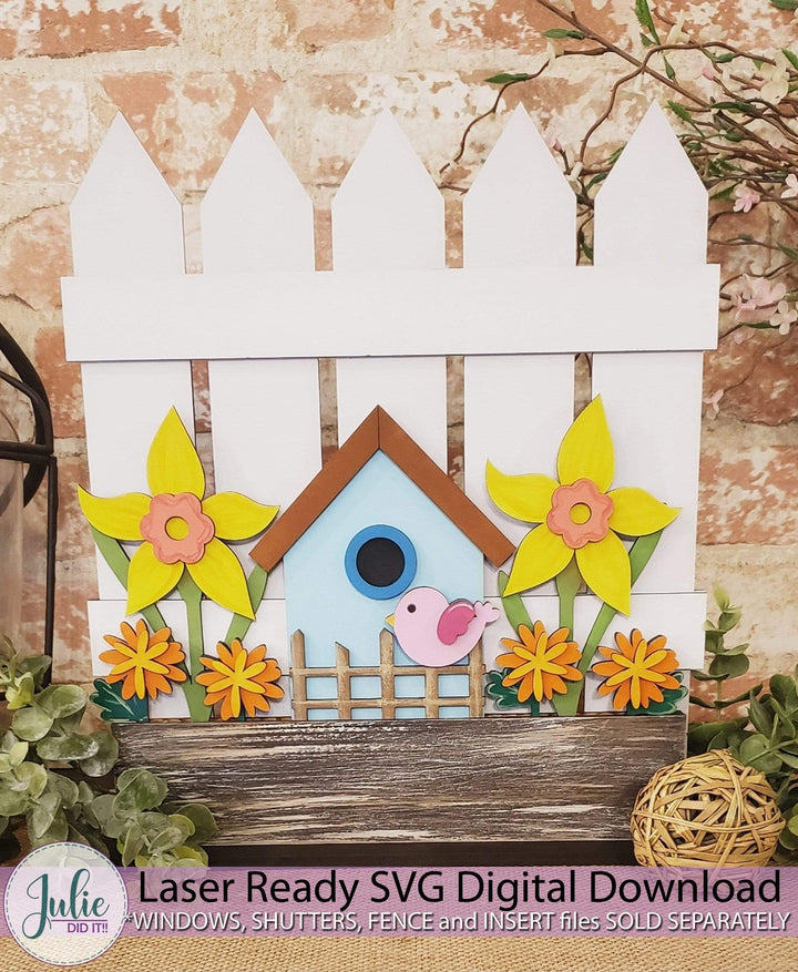 Julie Did It Studios Birdhouse Window Box Insert