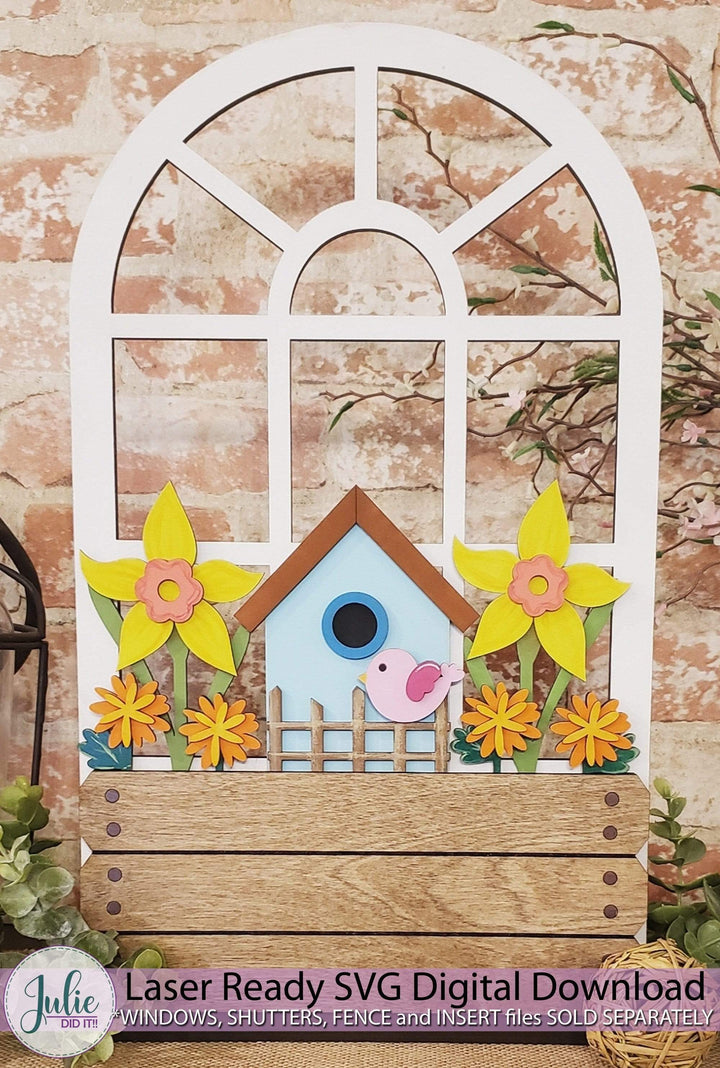 Julie Did It Studios Birdhouse Window Box Insert