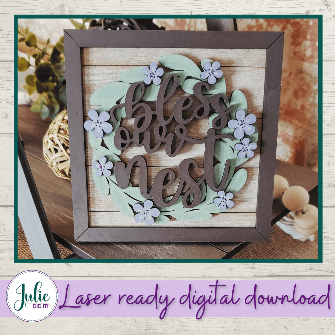 Julie Did It Studios Bless Our Nest Tier Tray