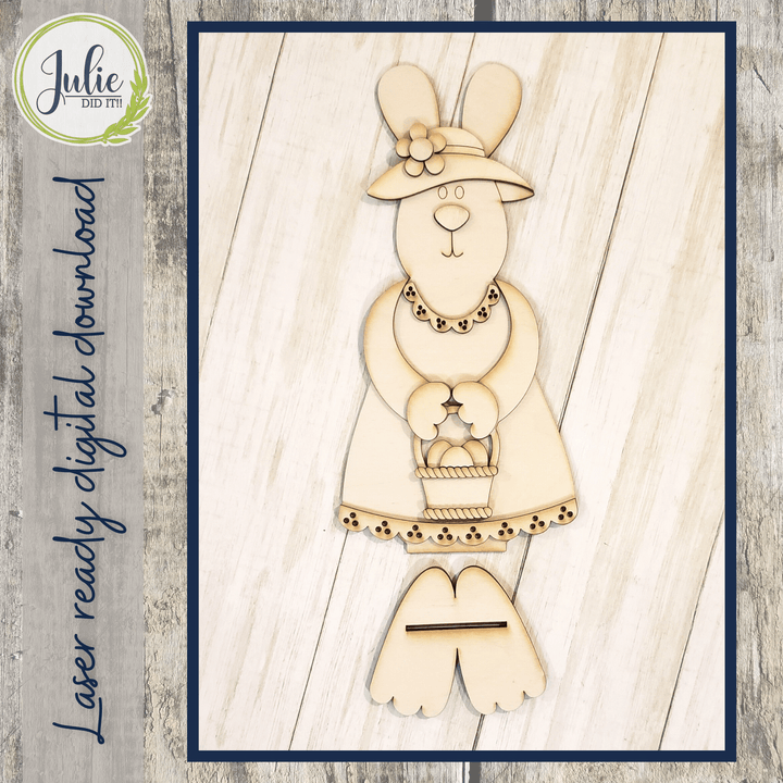 Julie Did It Studios Bunny Family Shelf Sitters