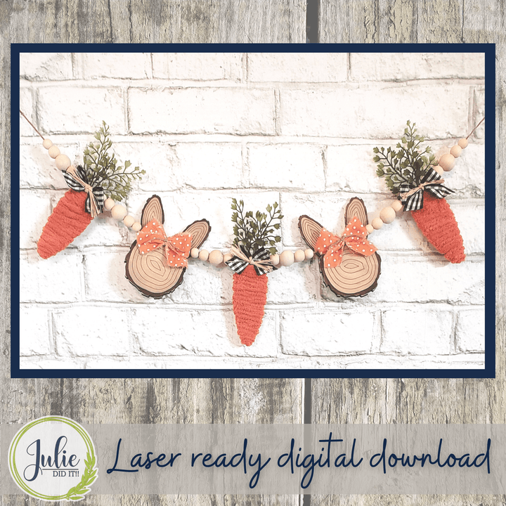 Julie Did It Studios Carrot and Bunny Garland