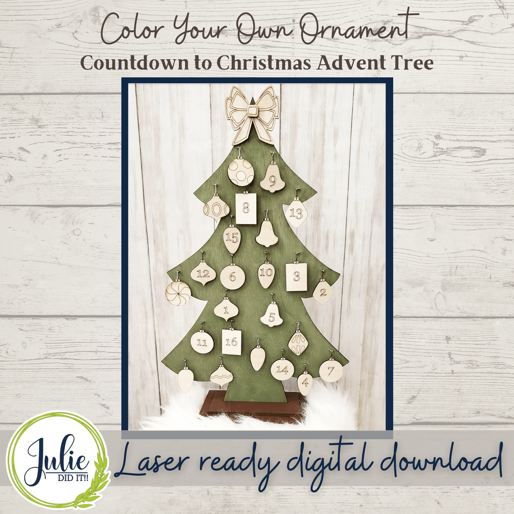 Julie Did It Studios Christmas Signs Countdown to Christmas Advent Calendar