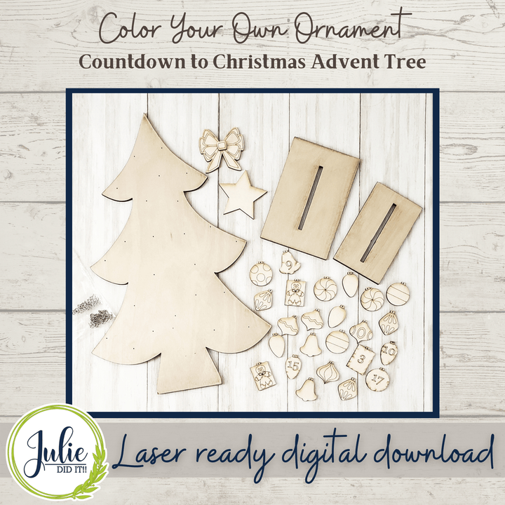 Julie Did It Studios Christmas Signs Countdown to Christmas Advent Calendar