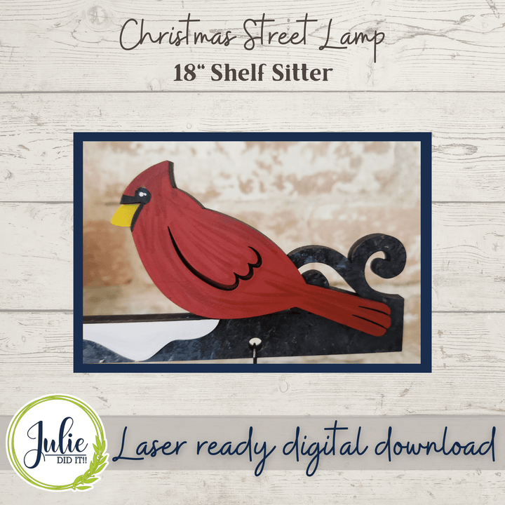Julie Did It Studios Christmas Street Lamp Shelf Sitter