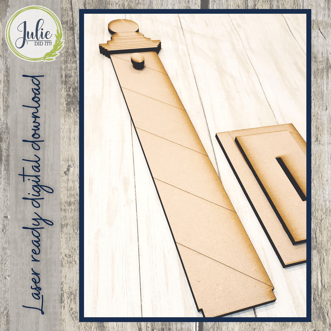 Julie Did It Studios Christmas Stripes Table Sign Stand  - June 2022 Design Subscription