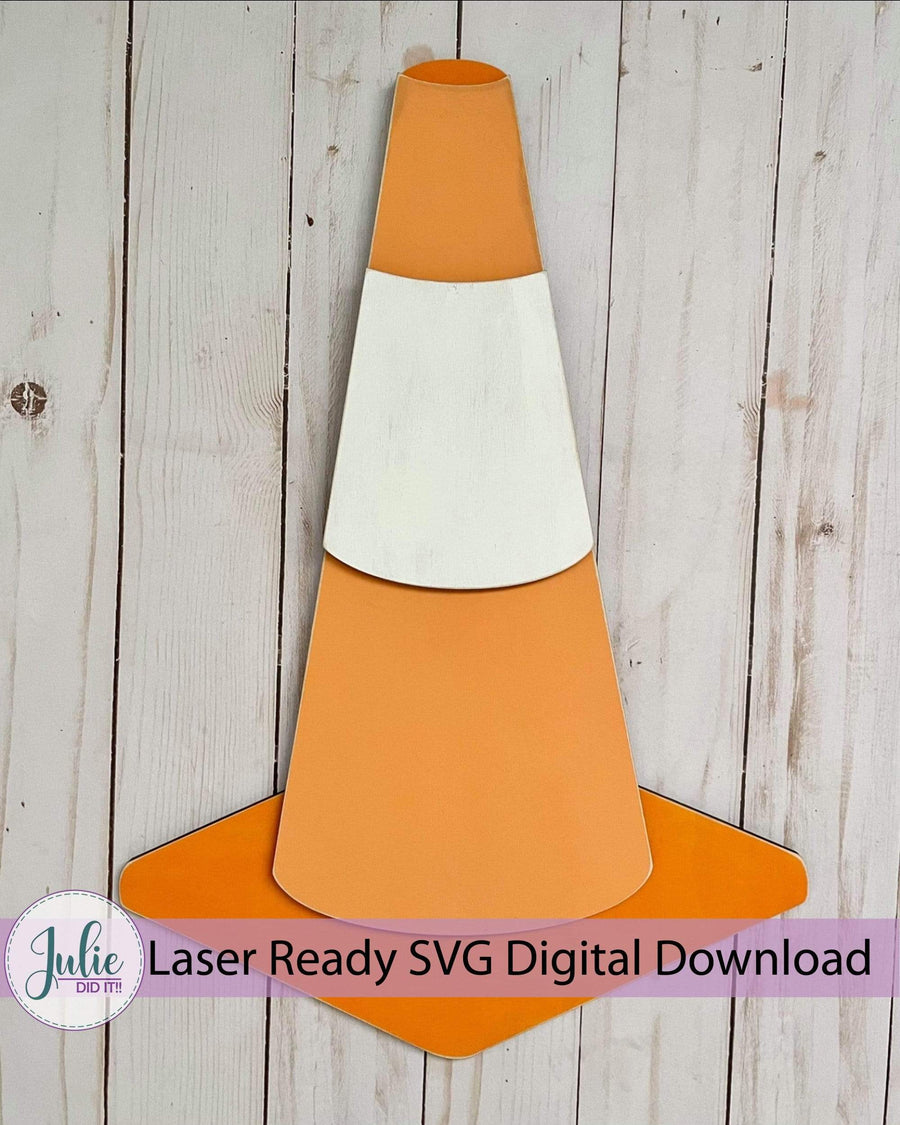 Julie Did It Studios construction Orange Cone