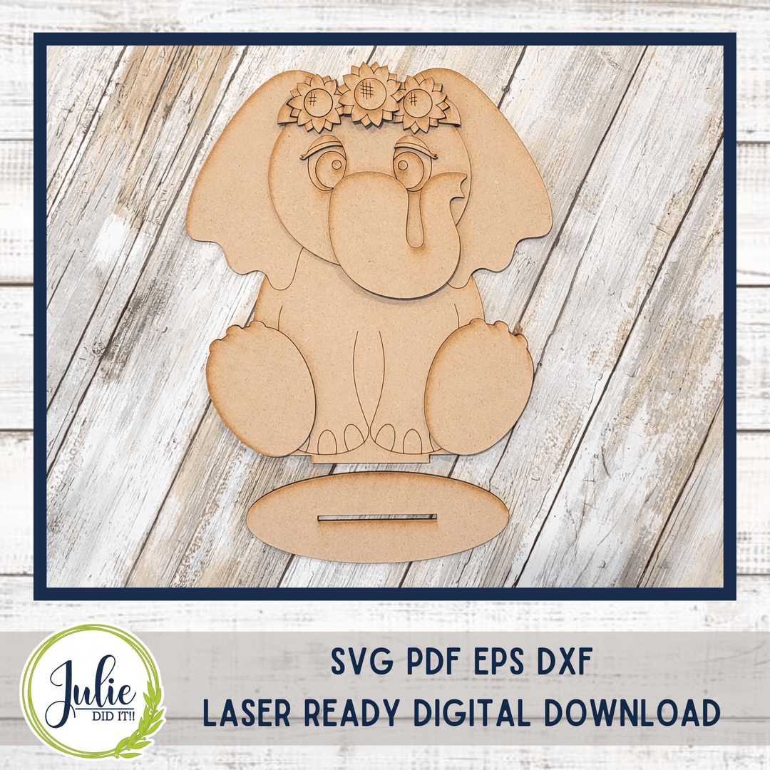 Julie Did It Studios Elephant Shelf Sitter