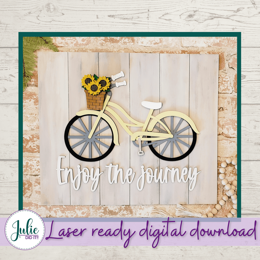 Julie Did It Studios "Enjoy the Journey" Sign - July 2021 SVG Subscription