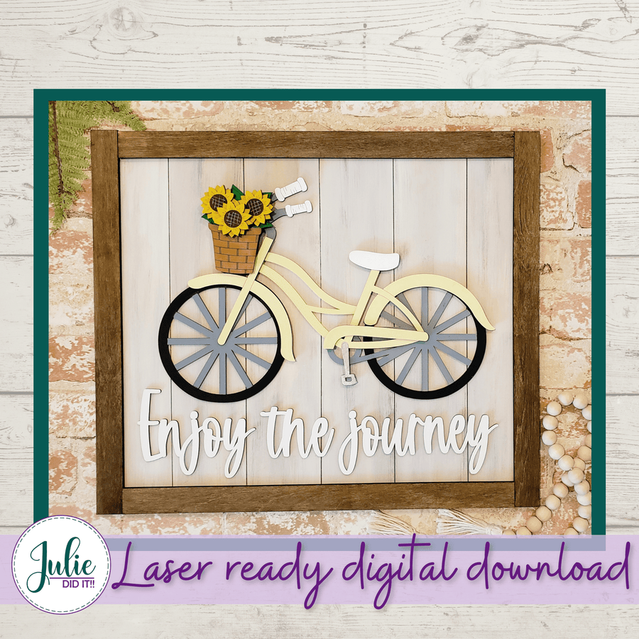 Julie Did It Studios "Enjoy the Journey" Sign - July 2021 SVG Subscription