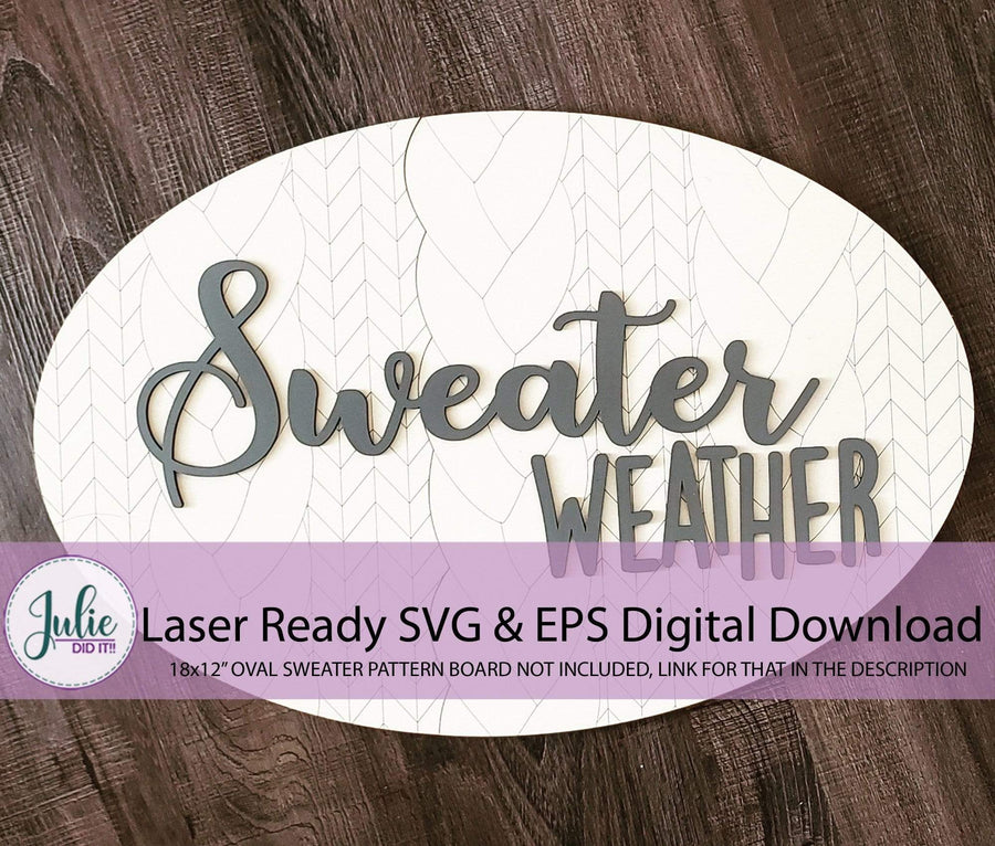Julie Did It Studios Fall Digital Files Sweater Weather Text