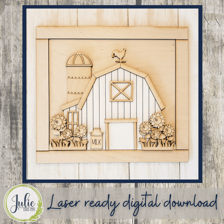 Julie Did It Studios Farm Summer Scene