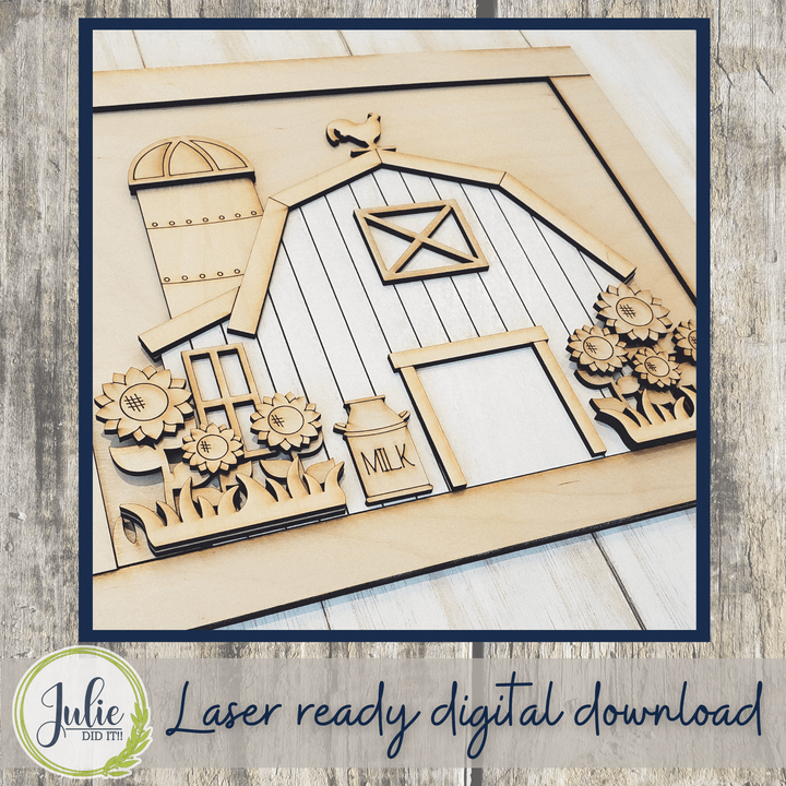 Julie Did It Studios Farm Summer Scene