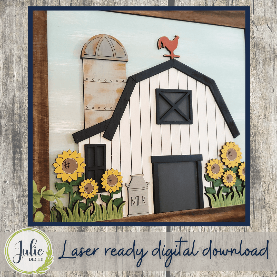 Julie Did It Studios Farm Summer Scene - April 2022 Design Subscription