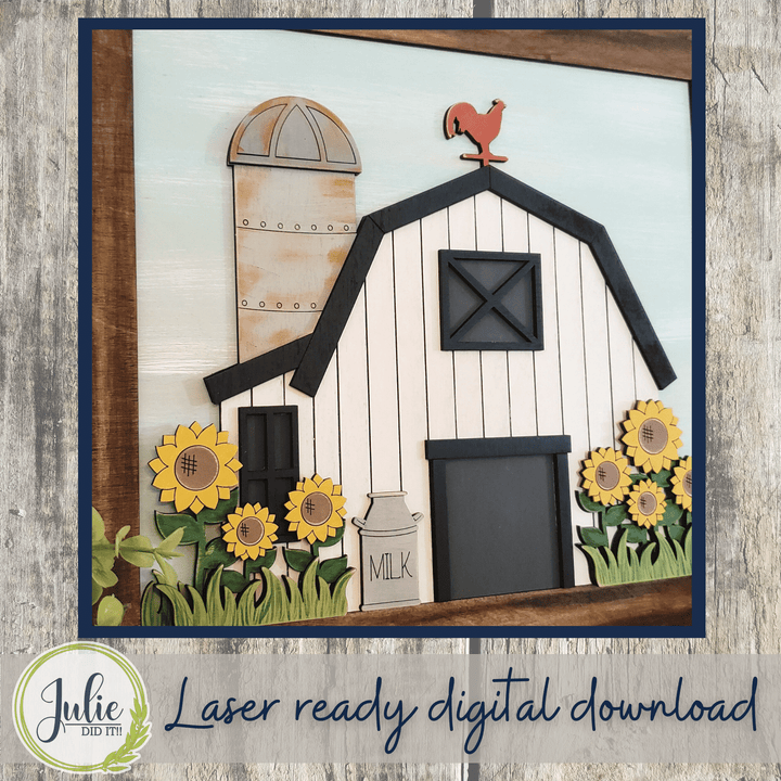Julie Did It Studios Farm Summer Scene - April 2022 Design Subscription