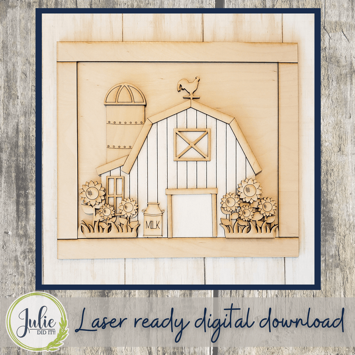 Julie Did It Studios Farm Summer Scene - April 2022 Design Subscription