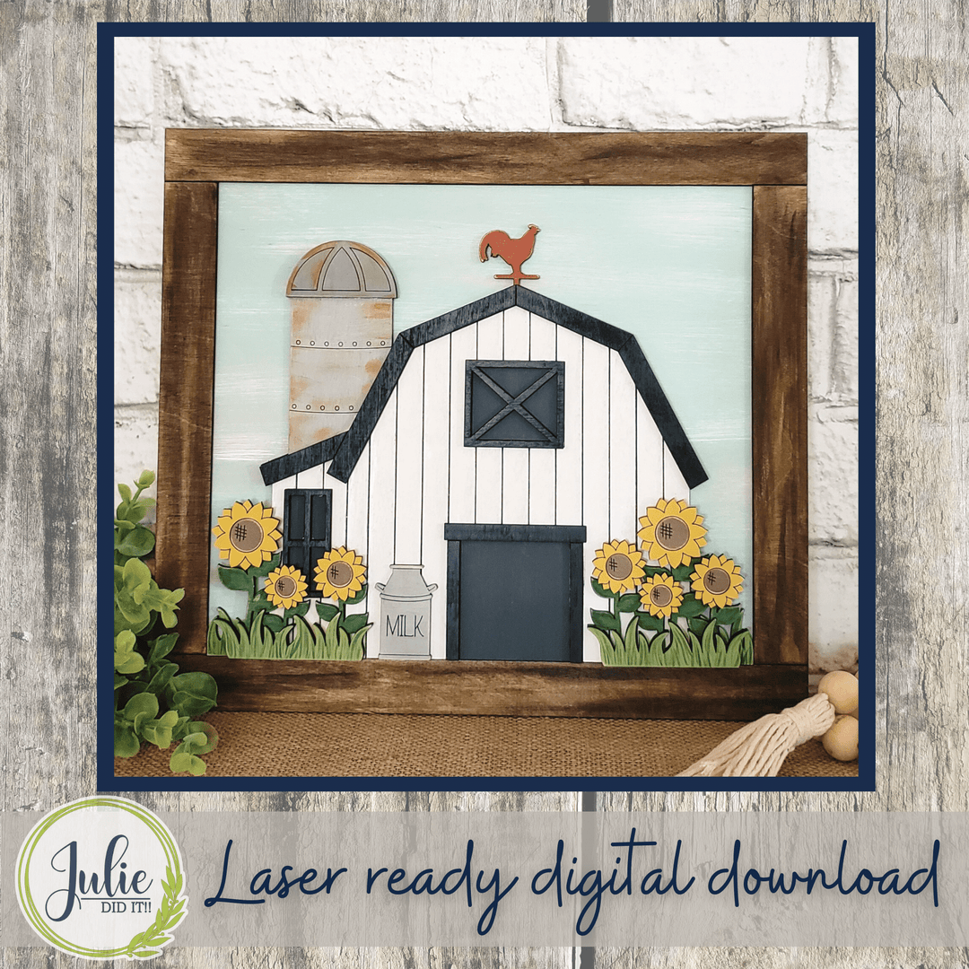 Julie Did It Studios Farm Summer Scene - April 2022 Design Subscription