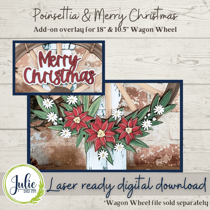 Julie Did It Studios Floral Overlay BUNDLE 1 for the Interchangeable 18" Wagon Wheel