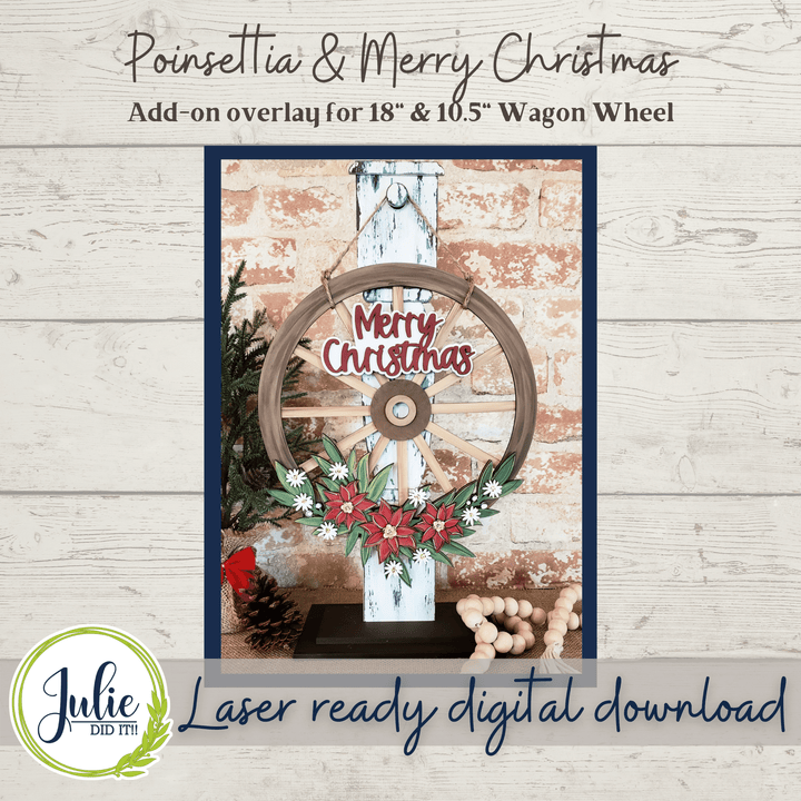 Julie Did It Studios Floral Overlay BUNDLE 1 for the Interchangeable 18" Wagon Wheel