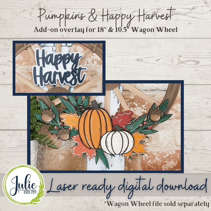 Julie Did It Studios Floral Overlay BUNDLE 1 for the Interchangeable Wagon Wheel