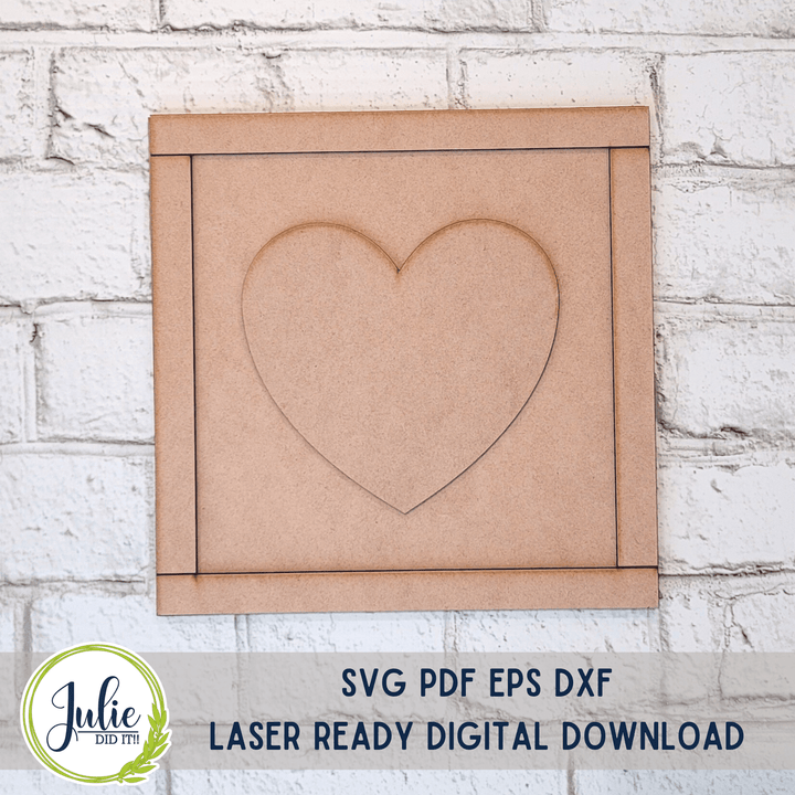 Julie Did It Studios Framed Spindle Arrows and Heart Duo - December 2022 Design Studio