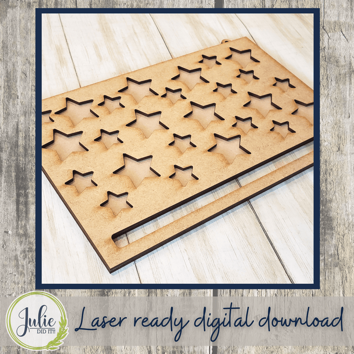 Julie Did It Studios Free SVG Star Rag Flag - FREE FILE