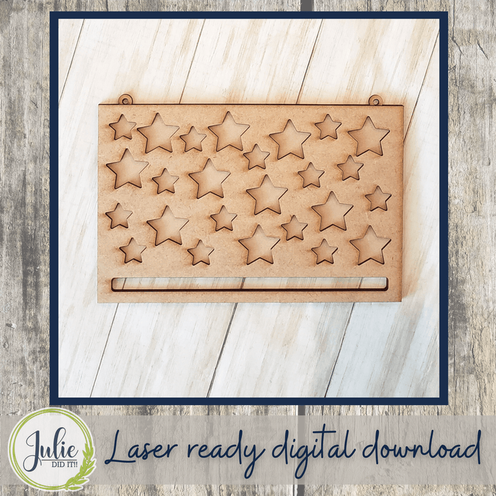 Julie Did It Studios Free SVG Star Rag Flag - FREE FILE