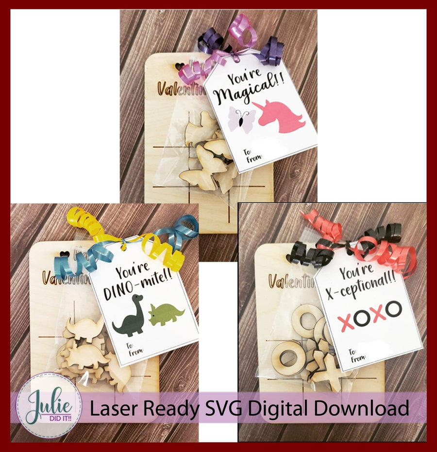 Julie Did It Studios Free SVG Tic Tac Toe Valentine - FREE FILE