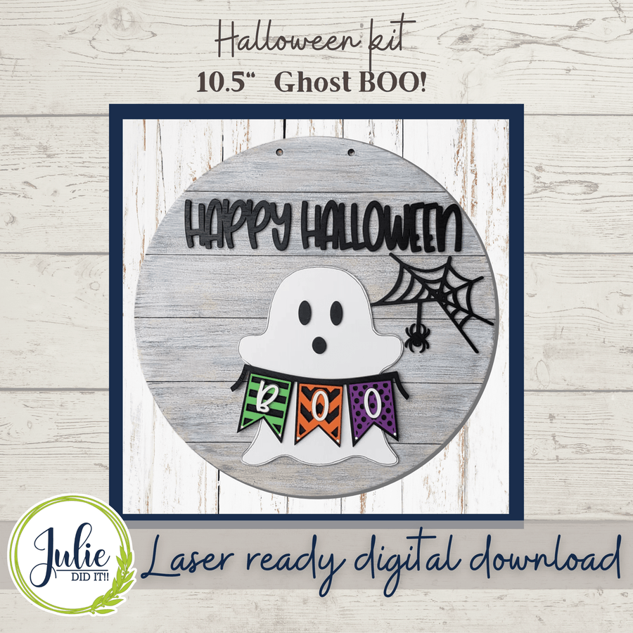 Julie Did It Studios Ghost Boo Sign