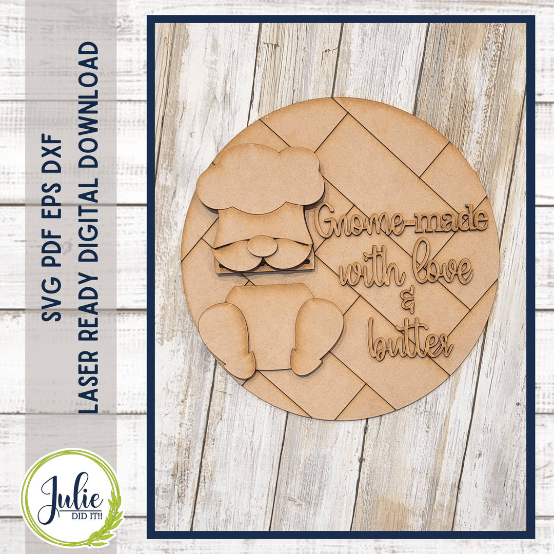 Julie Did It Studios Gnome-Made Sign - October 2022 Design Studio