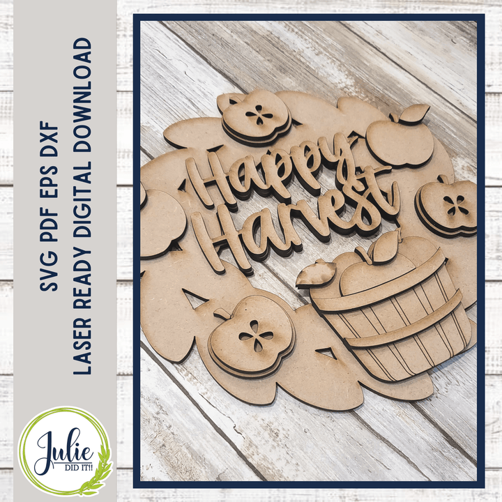 Julie Did It Studios Happy Harvest (Apples) Wreath