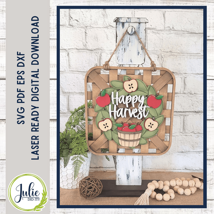 Julie Did It Studios Happy Harvest (Apples) Wreath