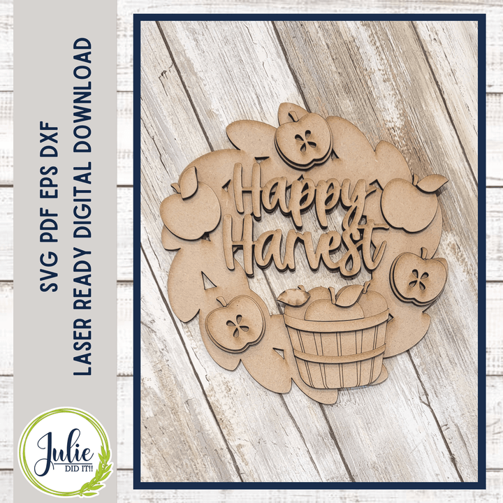 Julie Did It Studios Happy Harvest (Apples) Wreath