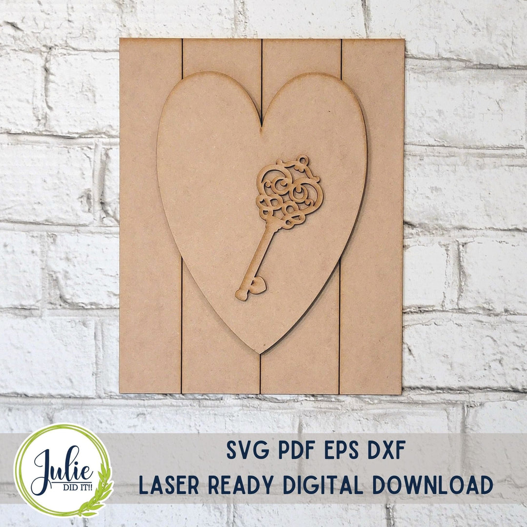 Julie Did It Studios Heart with Key Leaner