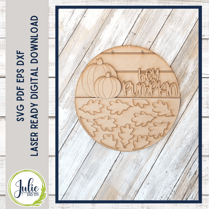 Julie Did It Studios Hello Pumpkin 10.5" Sign