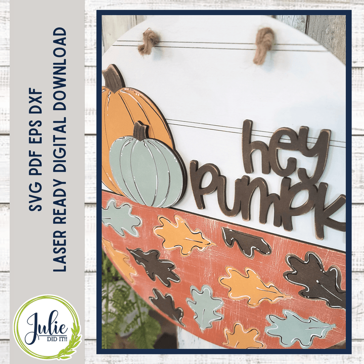 Julie Did It Studios Hello Pumpkin 10.5" Sign
