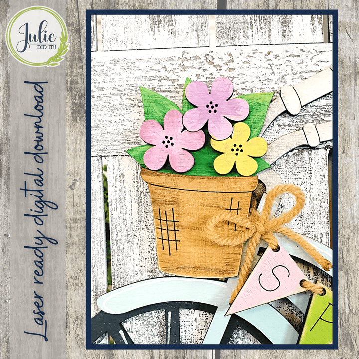 Julie Did It Studios Hello Spring Bicycle