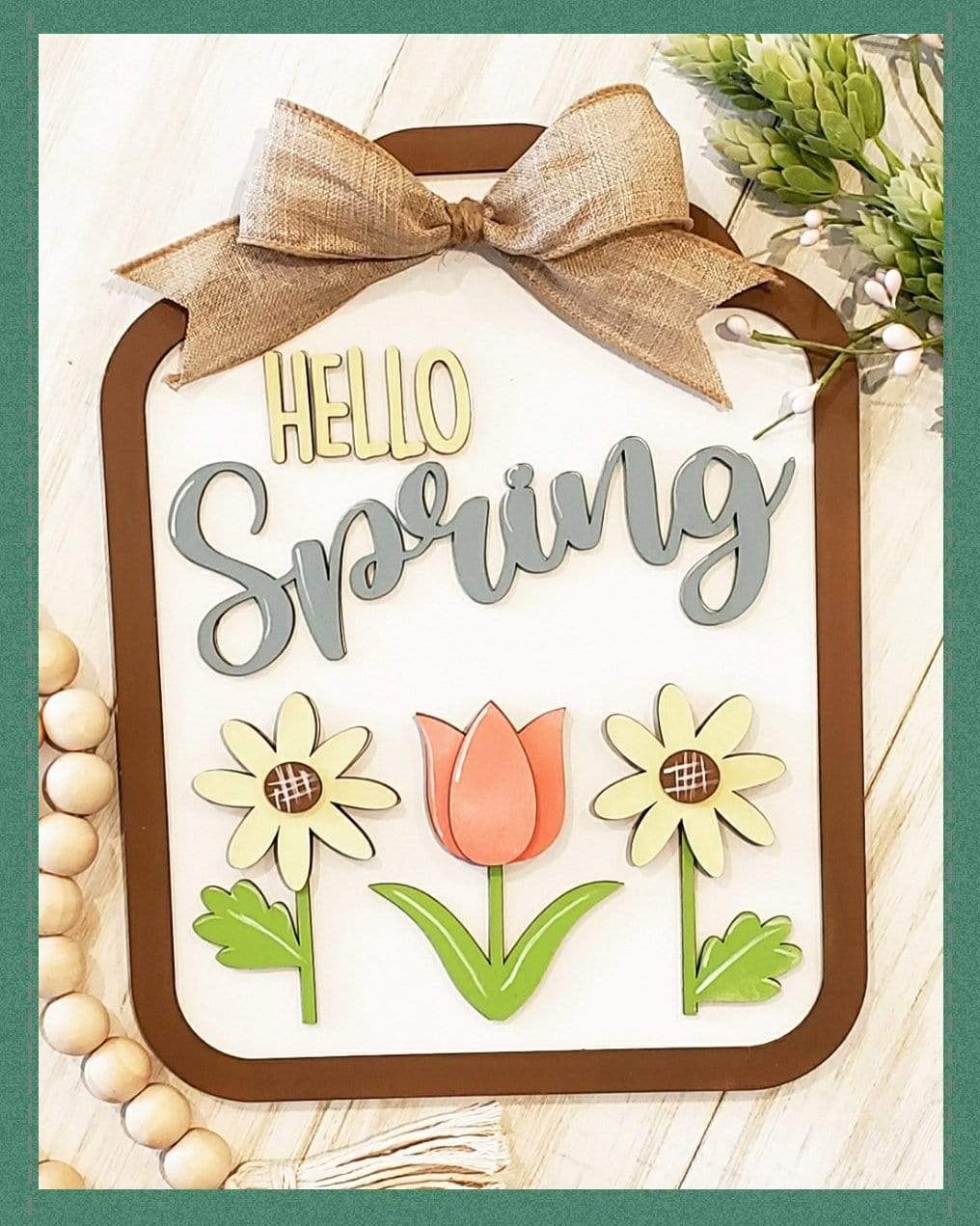 Hello Spring Sign - You be the Maker Box Kit – Julie Did It Studios