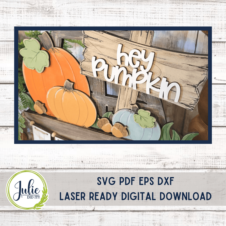 Julie Did It Studios Hey Pumpkin Window Box Insert